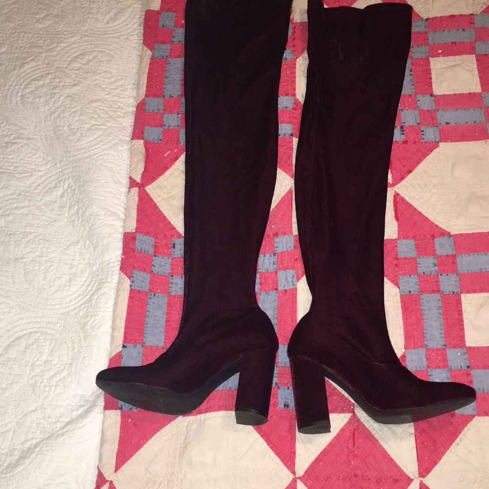 Zara thigh high boots